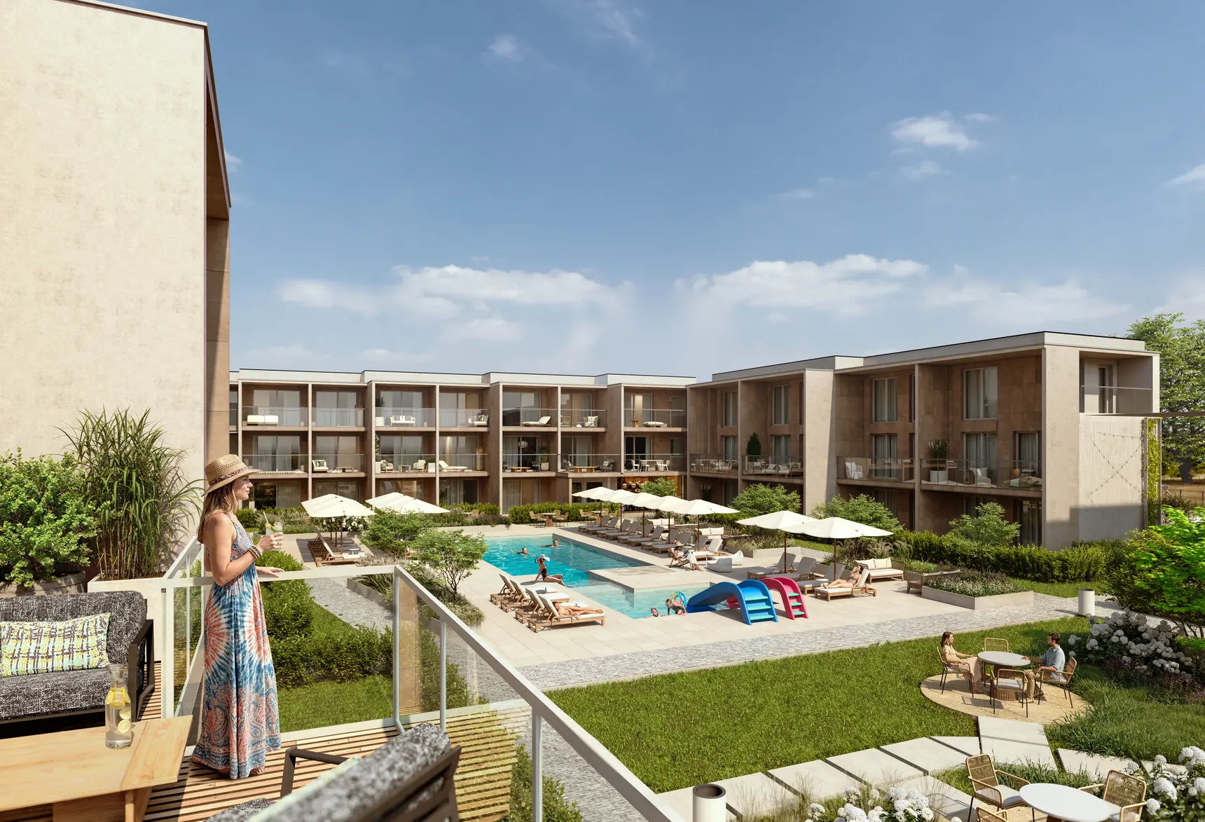 Wizualizacja osiedla SO!RESORT Sobieszewo