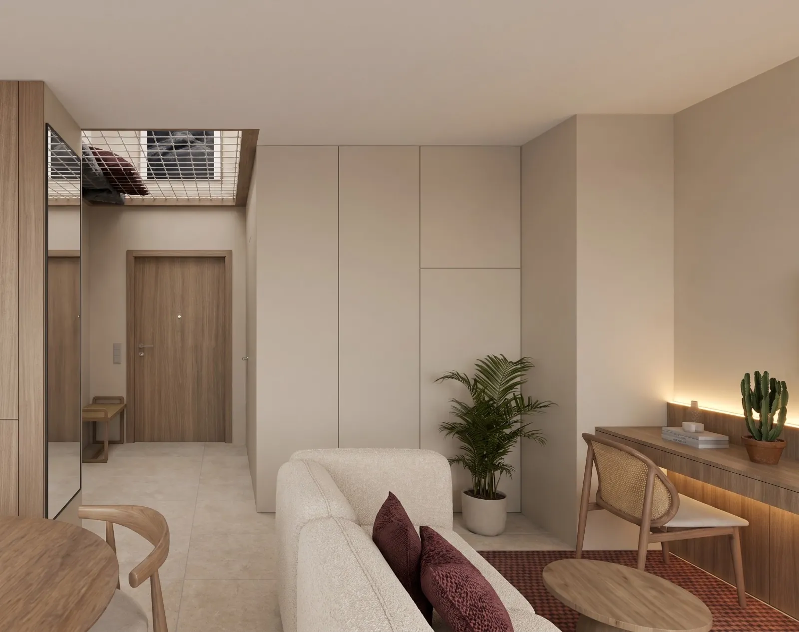 Apartament z antresolą