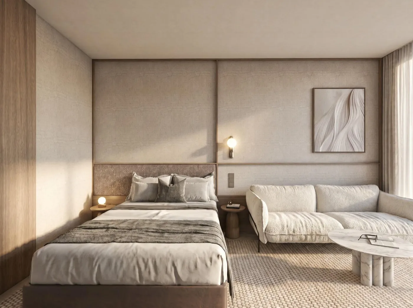 Sypialnia apartamentu